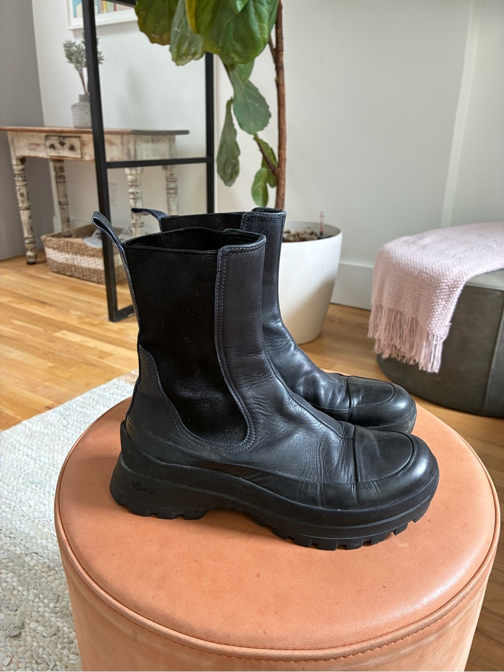 Homers Artisan Leather Chelsea Boots with Vibram lug sole